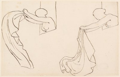 Two Studies of a Girl by John Flaxman